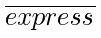 overline{express}