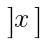 delim{]}{x}{]}