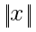 delim{vert}{x}{vert}